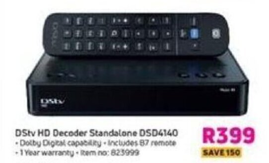 MTN DStv HD Decoder Standalone DSD4140 offer