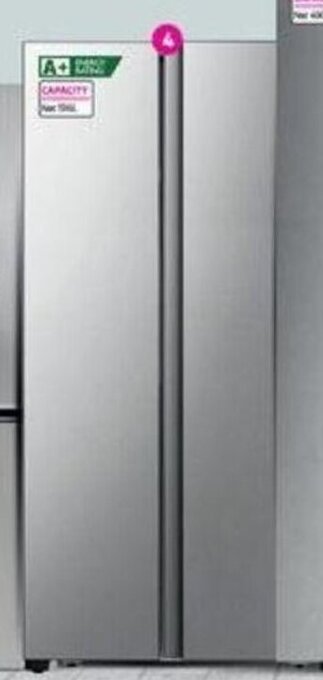 MTN Hisense Side by Side Inox Fridge 516L offer