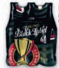 Checkers Carling Black Label Beer NRB 6 x 240ml offer