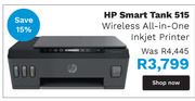 HP Smart Tank 515 Inkjet Printer
