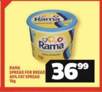 Usave Rama Spread For Bread 40% Fat Spread 1kg offer