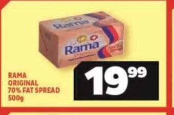 Usave Rama Original 70% Fat Spread 500g offer