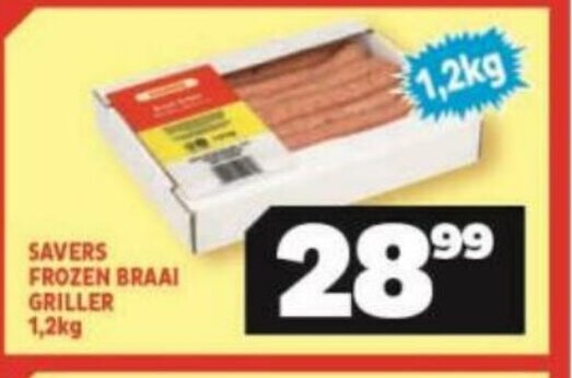 Usave Savers Frozen Braai Griller 1.2kg offer