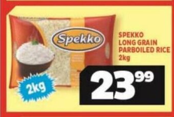 Usave Spekko Long Grain Parboiled Rice 2kg offer