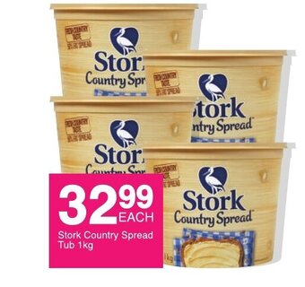 Save Stork Country Spread Tub 1kg offer