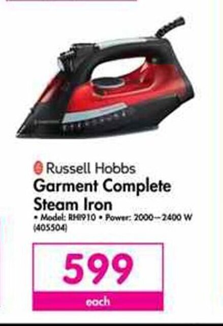russell hobbs garment complete steam iron