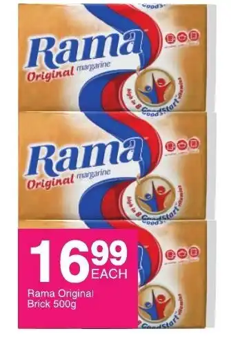 Save Rama Original Brick 500g offer
