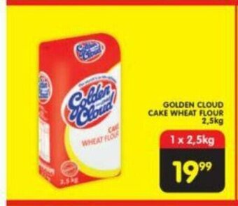 Shoprite Golden Cloud Cake Wheat Flour 2.5kg offer