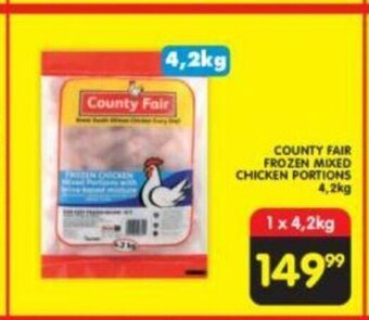 Shoprite County Fair Frozen Mixed Chicken Portions 4.2kg offer