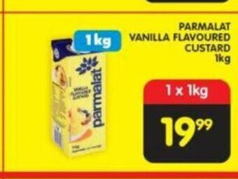 Shoprite Parmalat Vanilla Flavoured Custard 1kg offer