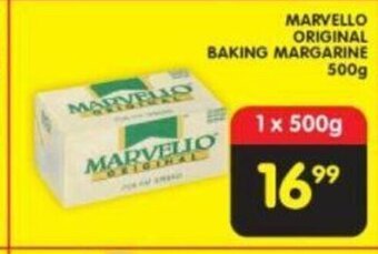 Shoprite Marvello Original Baking Margarine 500g offer