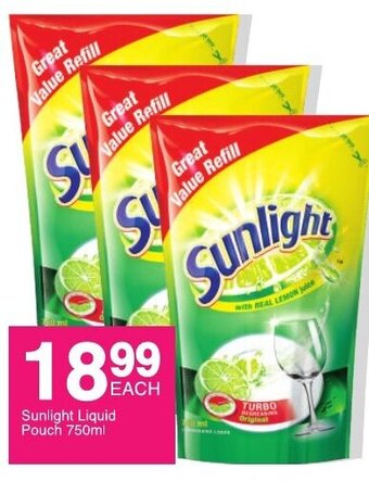 Save Sunlight Liquid Pouch 750ml offer