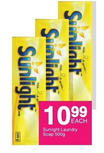 Save Sunlight Laundry Soap 500g offer