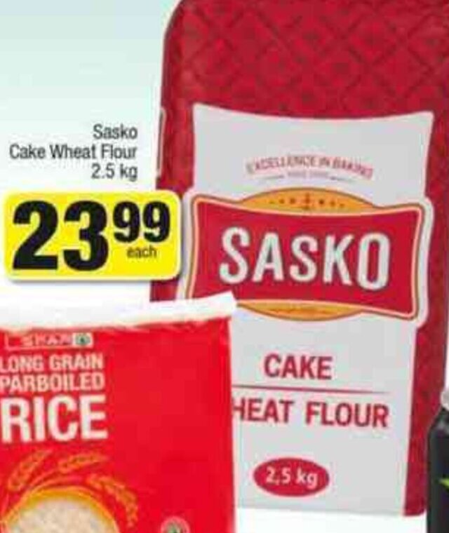 Sasko Cake Wheat Flour 2.5kg offer at Spar