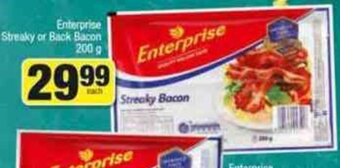 Spar Enterprise Streaky or Back Bacon 200g offer