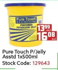 Africa Cash and Carry Pure Touch P/Jelly Asstd 1x500ml offer