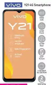 Game Vivo Y21 4G Smartphone-On 1GB Red Core More Data offer