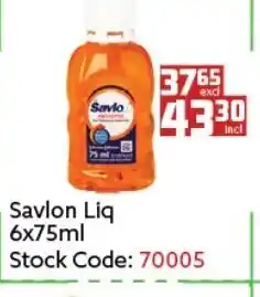 Africa Cash and Carry Savlon Liq 6x75ml offer