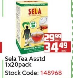 Sela Tea Asstd 1x20pack