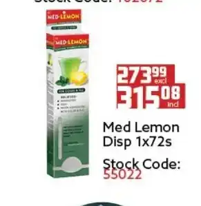Africa Cash and Carry Med Lemon Disp 1x72s offer