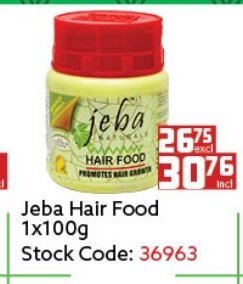 Africa Cash and Carry Jeba Hair Food 1x100g offer