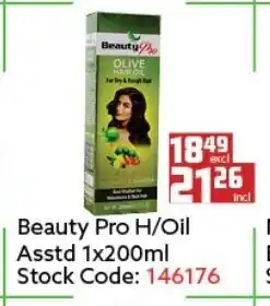 Africa Cash and Carry Beauty Pro H/ Oil Asstd 1x200ml offer