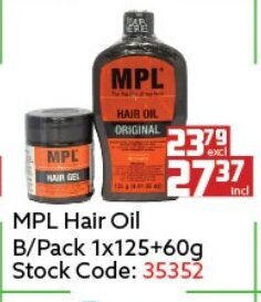 MPL Hair Oil B/Pack 1x125+60g