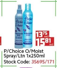Africa Cash and Carry P/Choice O/Moist Spray/Ltn 1x250ml offer