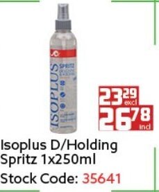 Africa Cash and Carry Isoplus D/ Holding Spritz 1x250ml offer
