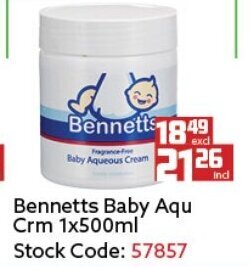 Bennetts Baby Aqu Crm 1x500ml