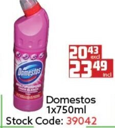 Africa Cash and Carry Domestos 1x750ml offer