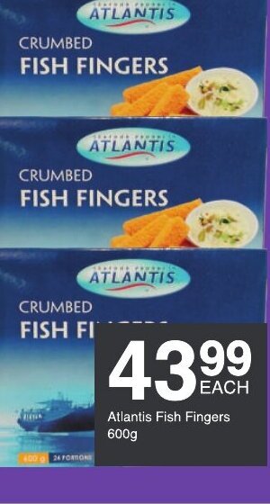 Save Atlantis Fish Fingers 600g offer