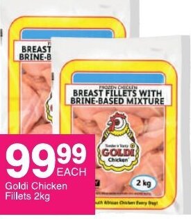Save Goldi Chicken Fillets 2kg offer