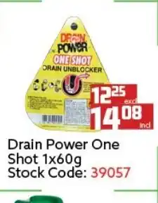 Africa Cash and Carry Drain Power One Shot 1x60g offer