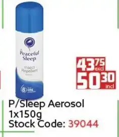 Africa Cash and Carry P/Sleep Aerosol 1x150g offer