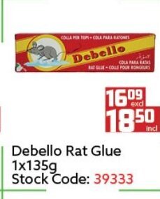 Africa Cash and Carry Debello Rat Glue 1x135g offer