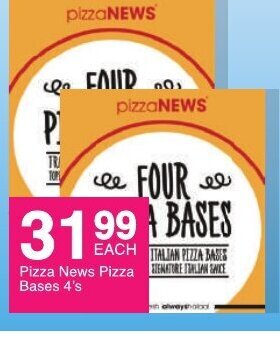 Save Pizza News Pizza Bases 4's offer