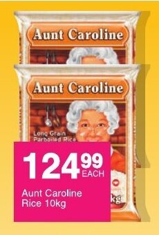 Save Aunt Caroline Rice 10kg offer