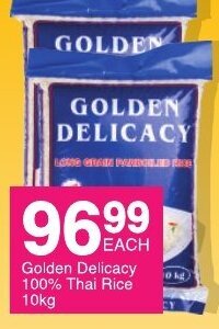 Save Golden Delicacy 100% Thai Rice 10kg offer