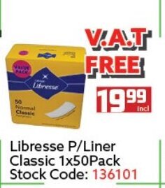Africa Cash and Carry Libresse P/Liner Classic 1x50pack offer