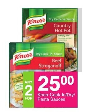 Save Knorr Cook-in/Dry/Pasta Sauce offer