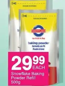 Save Snowflake Baking Powder Refill 500g offer