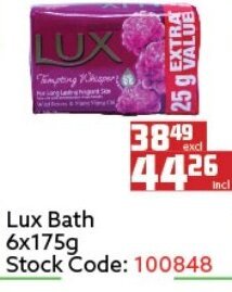Africa Cash and Carry Lux Bath 6x175g offer