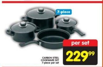 Shoprite Carbon Steel Cookware Set 7-Piece per set offer