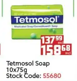 Africa Cash and Carry Tetmosol Soap 10x75g offer