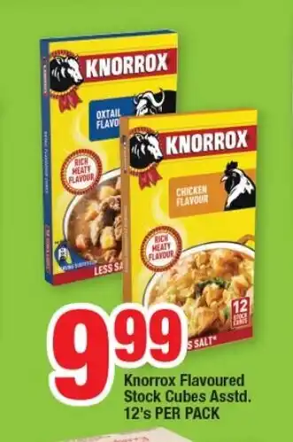 OK Foods Knorrox Flavoured Stock Cubes Asstd 12's per pack offer