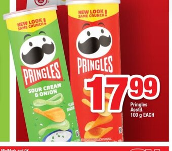 OK Foods Pringles Asstd 100g each offer
