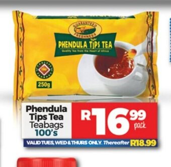 Take 'n Pay Phendula Tips Tea Teabags 100's offer