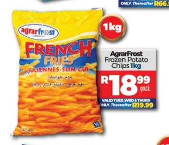 Take 'n Pay AgrarFrost Frozen Potato Chips 1kg offer