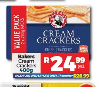 Take 'n Pay Bakers Cream Crackers 400g offer
